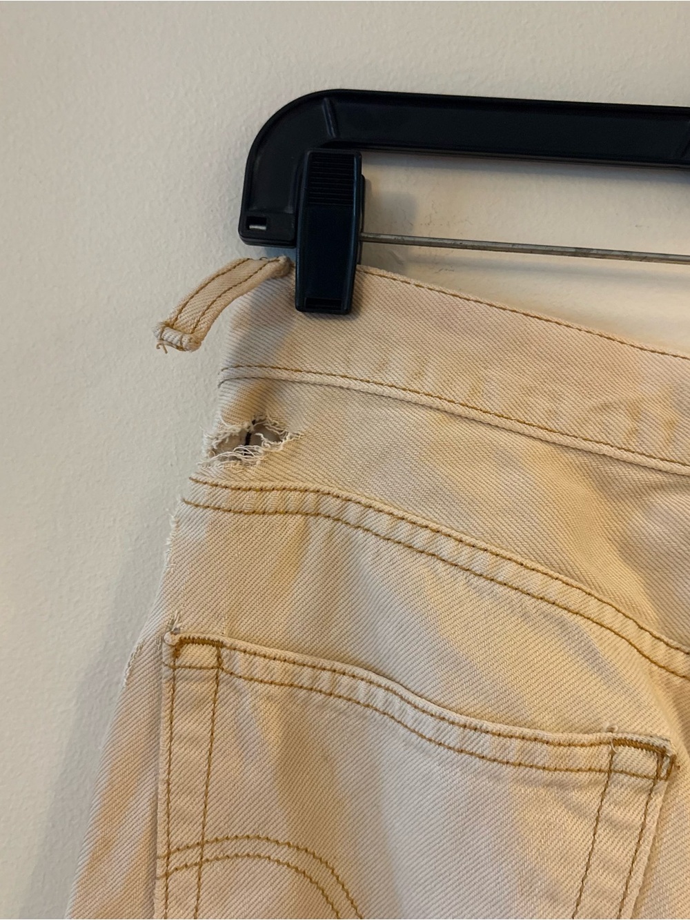 Vtg Levi's 560 Jeans Hand Painted 34x30 Loose Tapered Celestial Art Sun Festival - Picture 11 of 12